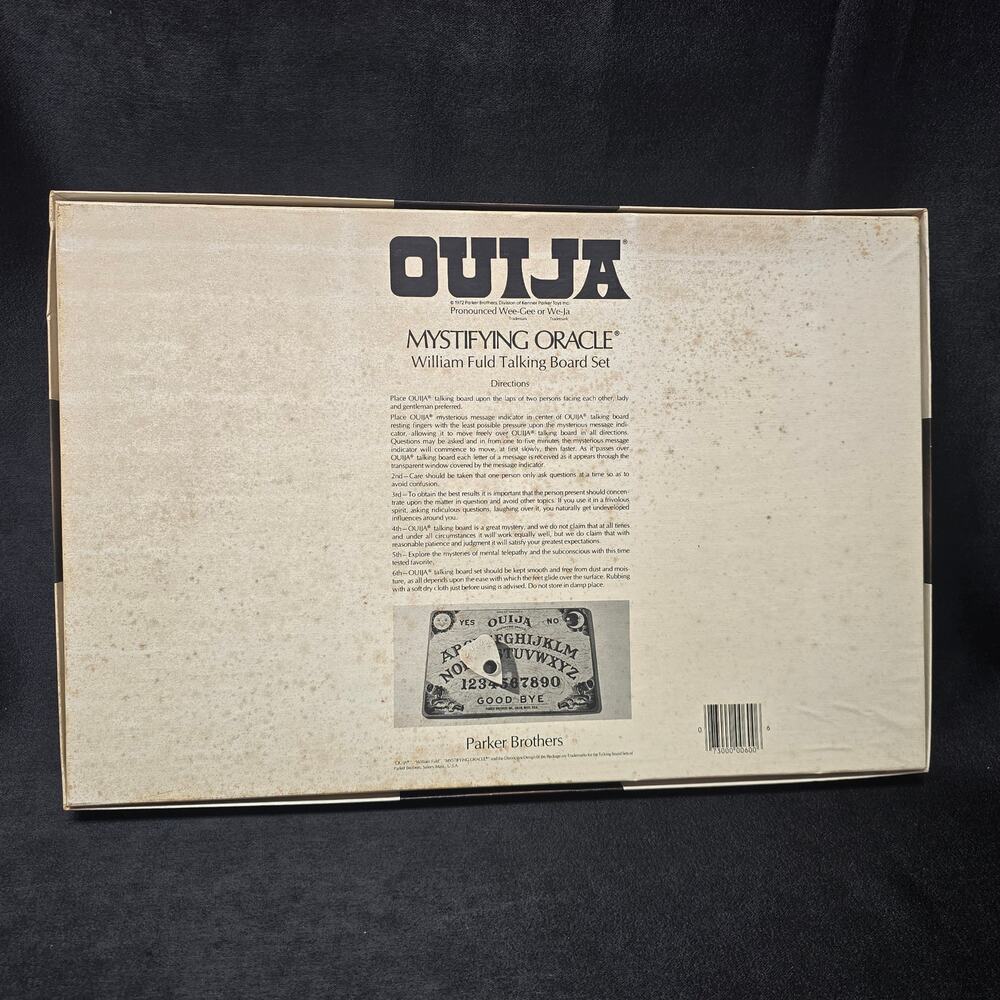 Vintage Ouija Mystifying Oracle William Fuld Talking Board Set Parker Brothers - Picture 6 of 8